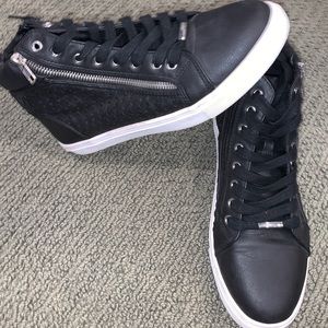 Steve Madden black high top sneaker